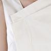 Lela Rose Folded Asymmetrical Blouse in White - Lyst