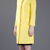 Marni Round Neck Coat in Yellow - Lyst
