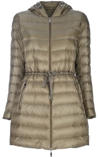 Moncler Hooded Coat - Lyst