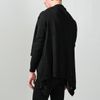Oak  Linen Square Collar Cardigan in Black for Men - Lyst