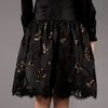 Oscar De La Renta Lace Skirt in Black - Lyst