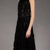 Oscar De La Renta Sequin Embellished Lace Dress in Black - Lyst