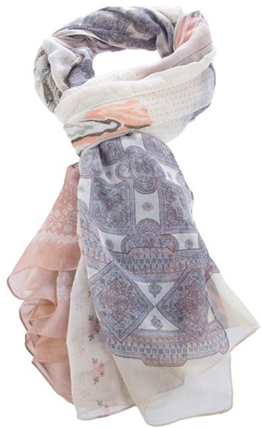 Pierre Louis Mascia Printed Scarf in Purple (nude) - Lyst