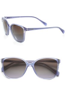 Prada Metal Accented Square Plastic Sunglasses - Lyst