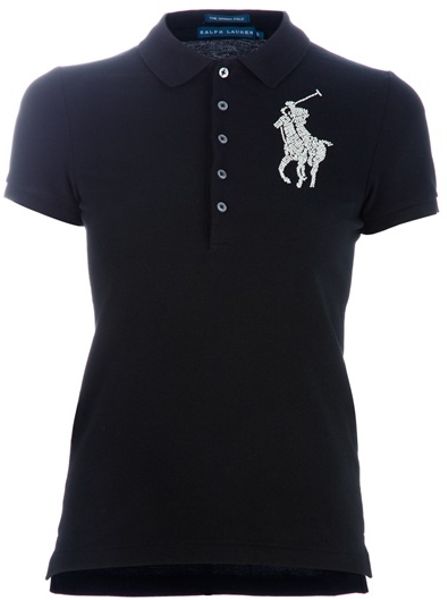 Ralph Lauren Blue Label Classic Polo in Black - Lyst