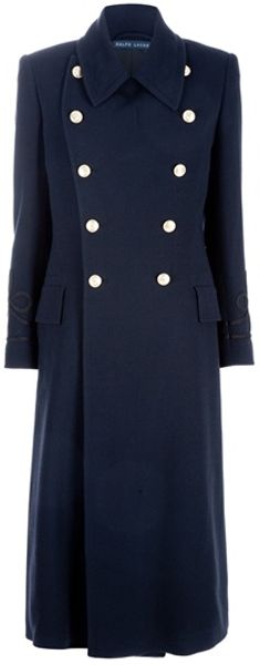 Ralph Lauren Blue Label Military Coat - Lyst