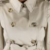 Red Valentino Ruffled Trench Coat in Beige - Lyst