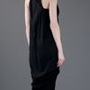 Rick Owens Silk Crepe Dress in Black - Lyst