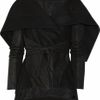 Rick Owens Woolblend Felt and Leather Jacket in Black - Lyst