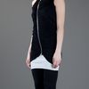 Rick Owens Lilies Asymmetric Ruched Cardigan in Black - Lyst