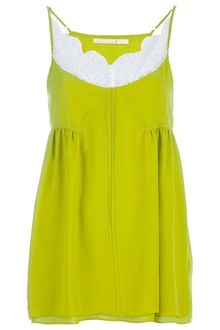 Schumacher Lace Detail Vest Top - Lyst