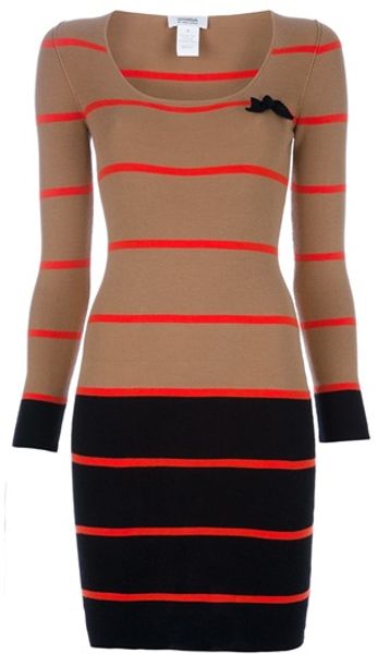 Sonia By Sonia Rykiel Sweater Dress in Brown - Lyst