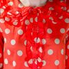 Sonia By Sonia Rykiel Polka Dot Top in Red - Lyst