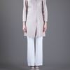 Space Leather Coat in Beige (natural) - Lyst