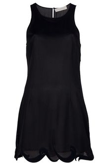Stella McCartney Perforated Scalloped Dress - Lyst