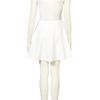Topshop Mesh Insert Skater Dress By Dress Up in White - Lyst