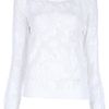 Vanessa Bruno Athé Pattern Knit Jumper in White - Lyst