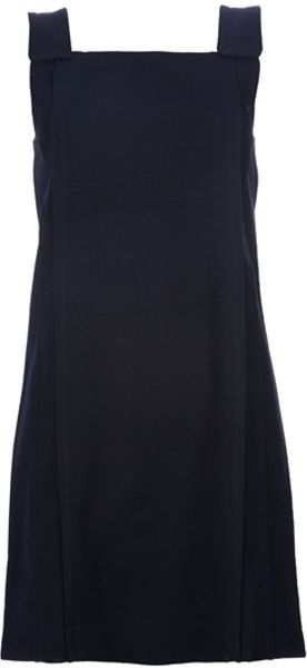Vanessa Bruno Sleeveless Dress in Blue (navy) - Lyst