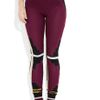 Alexander Wang Knitted Paneled Leggingsstyle Pants in Brown (berry) - Lyst