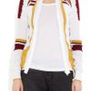Alexander Wang Meshpaneled Fineknit Cardigan in Multicolor (white) - Lyst