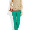 Alice + Olivia Embellished Silkchiffon Top in Beige (nude) - Lyst