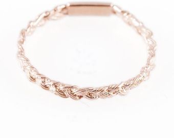 Ayako Kanari Magnitude Plait Thin Ring Auburn - Lyst