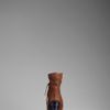 Burberry Woven Leather Platform Boots in Brown (dark tan) - Lyst