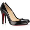 Christian Louboutin Décolleté 100 Glossedleather Pumps in Black - Lyst