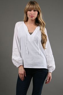 Dallin Chase Cezanne Full Sleeve Top in White 45 Off - Lyst