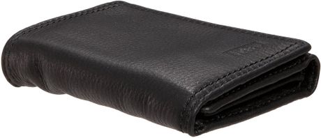 Fossil Mens Midway Extra Capacity Trifold Wallet in Black for Men | Lyst