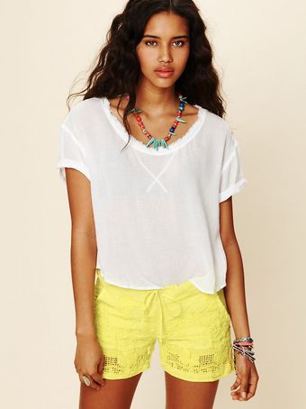 Free People Basic Short Sleeve Tee - Lyst