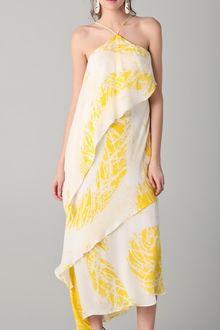 Halston Heritage Asymmetrical Tiered Gown - Lyst