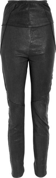  Peel Paneled Highrise Leather Pants 