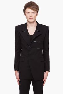 Juun.j Black Zip Blazer - Lyst