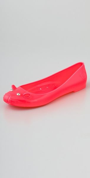 Marc By Marc Jacobs Jelly Mouse Flats in Red (fuchsia) - Lyst