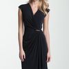 Michael By Michael Kors Cap Sleeve Wrap Dress in Blue (navy) - Lyst