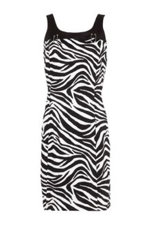 Michael by Michael Kors Zebra Print Dress - Lyst