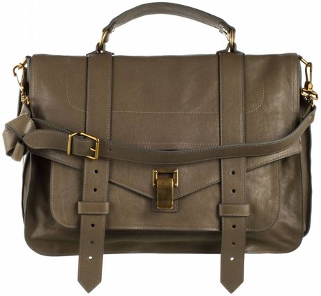 Proenza Schouler Ps1 Large Leather in Brown (lipstick) - Lyst