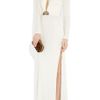 Roberto Cavalli Cutout Embellished Jersey Gown in White - Lyst