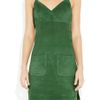 See By Chloé Suede Mini Dress in Green - Lyst