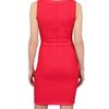Space Ruched Crepe Cady Dress in Red (coral) - Lyst
