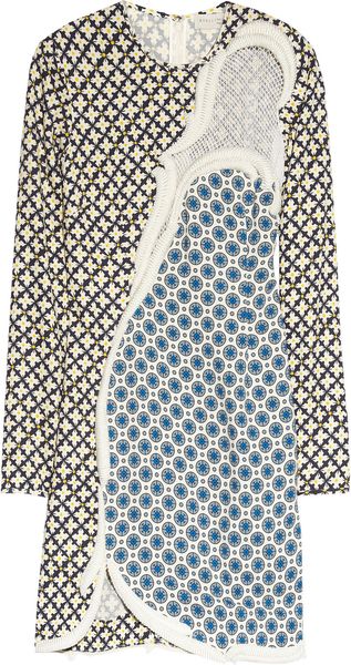  Hackett Printed Stretch Crepe Dress 