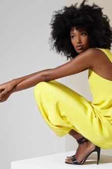 Tibi Silk Sleeveless Long Dress - Lyst
