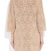 Valentino Cotton Lace Dress in Beige (powder) - Lyst