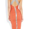 Victoria Beckham Stretchcrepe Dress in Orange (gray) - Lyst