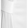 Victoria Beckham Pleat Detailed Stretch Crepe Gown in White - Lyst