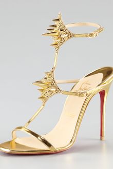 Christian Louboutin Lady Max Studded T-strap Sandal - Lyst
