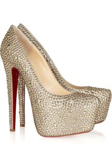 Christian Louboutin Daffodile 160 Crystalembellished Suede Pumps - Lyst