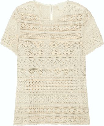 Girl. By Band Of Outsiders Cerise Cotton-Lace Top - Lyst