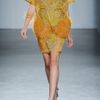Matthew Williamson Embroidered Feathertrimmed Silkorganza Dress in Yellow - Lyst